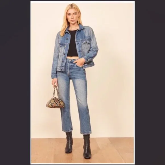 Reformation McCoy Denim Jacket // Size XL - Picture 8 of 8